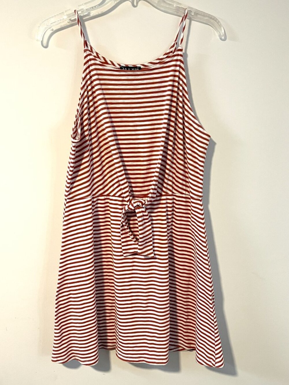 As U Wish Striped Knit Dress XL